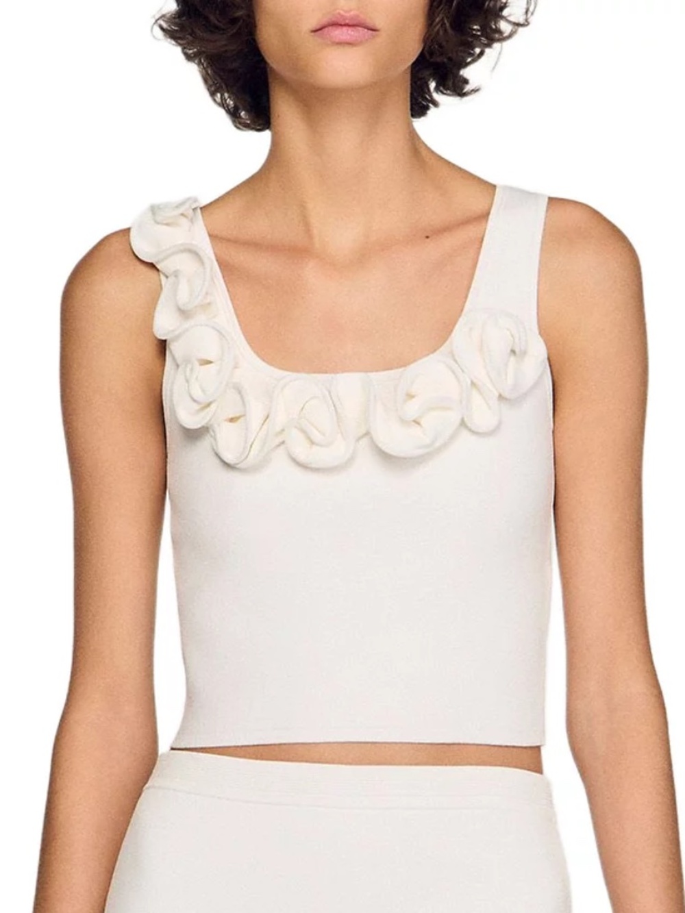 Calice Floral Knit Crop Top